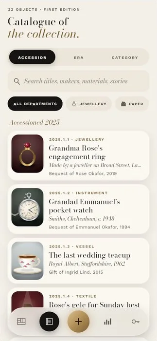 The catalogue