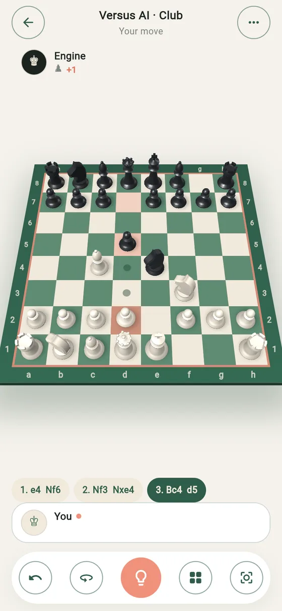 A pawn's legal moves