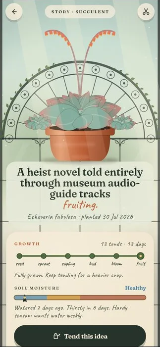 An idea growing