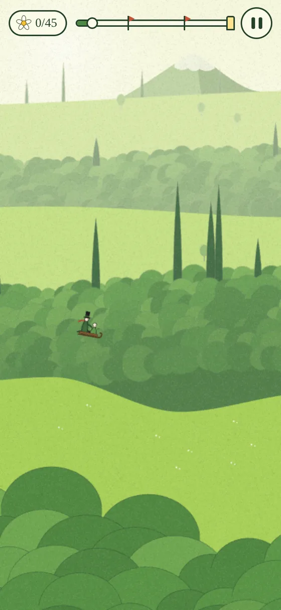 Mid-air on the meadow