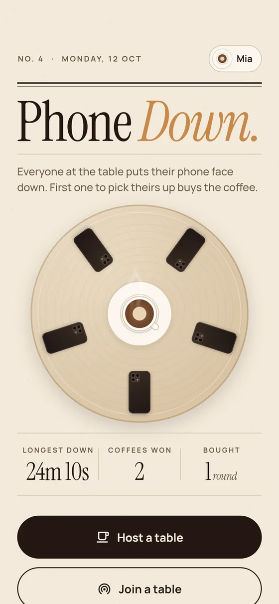 Home with your record