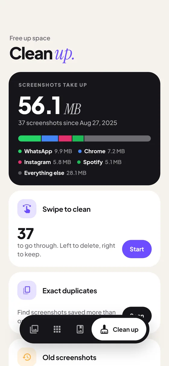 Clean up