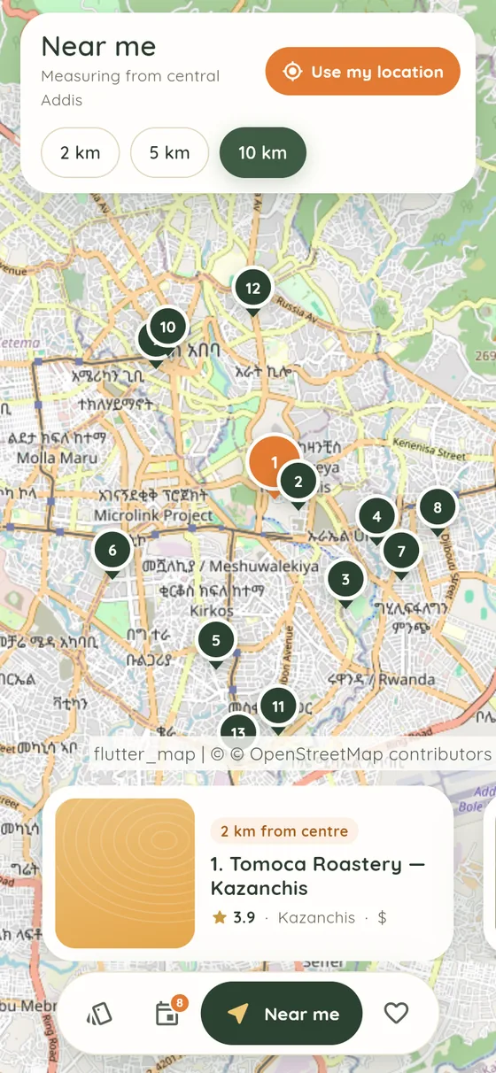 Near me on the map
