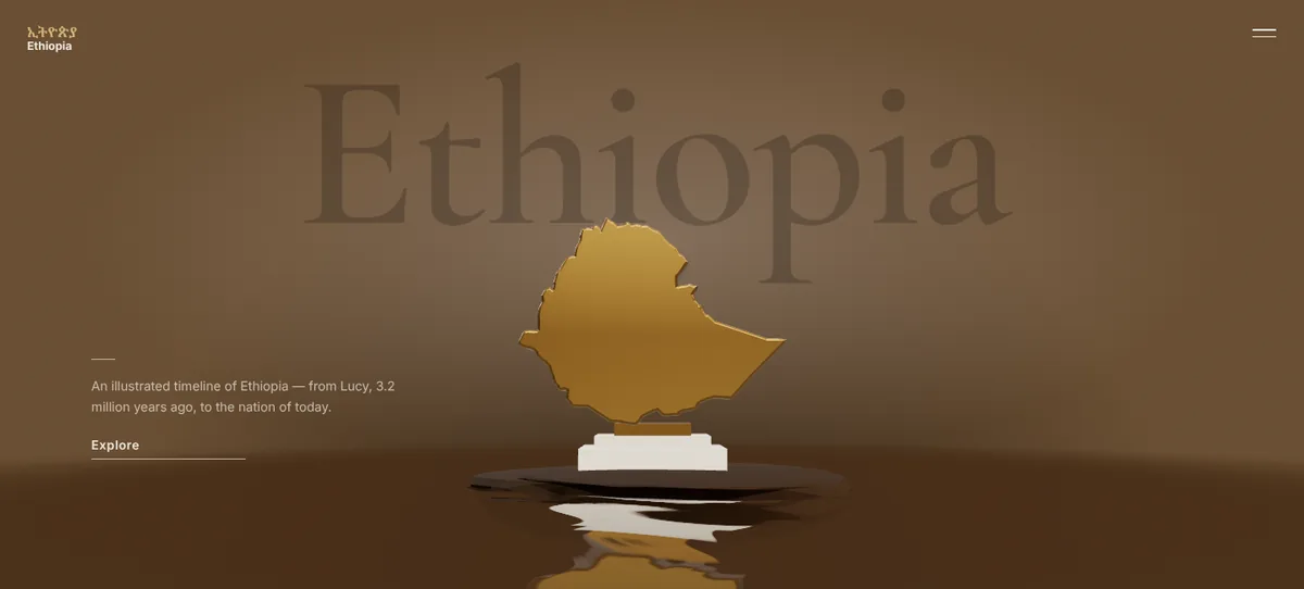 Ethiopia: Three Million Years of History website